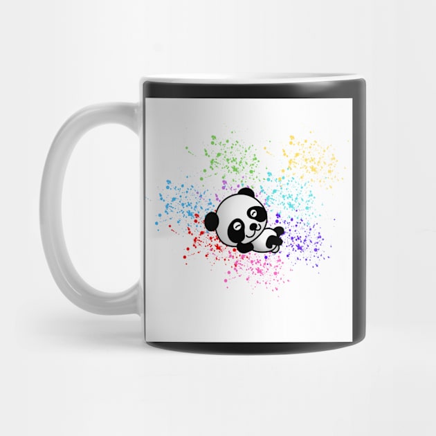 Relaxing Panda Bear by PedaDesign